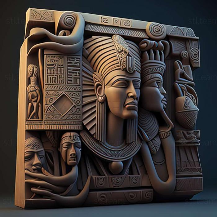 3D model ancient civilization (STL)